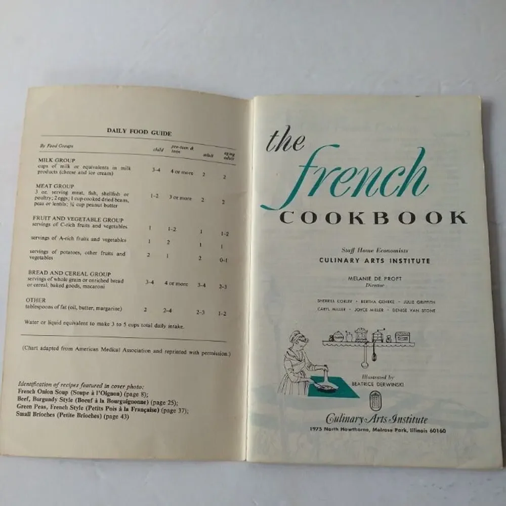 Cooking Magic The French‎ Cookbook Culinary Arts Institute 141 Recipes Vtg 1975